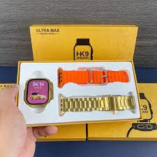 ساعت هوشمند مدل HK9 ultra golden Editionتمام صفحه نمایش 49mm