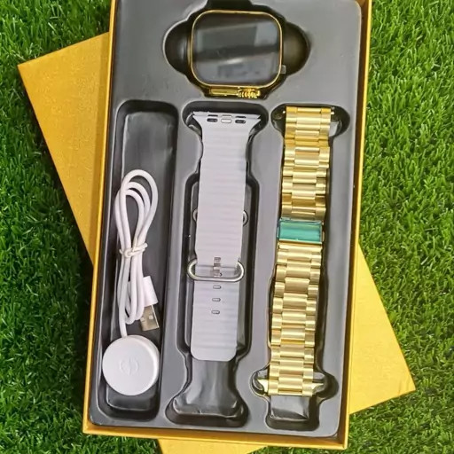 ساعت هوشمند مدل HK9 ultra golden Editionتمام صفحه نمایش 49mm