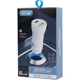 شارژر فندکی فست شارژ WKN-703 QC3.0 3A PD 38W