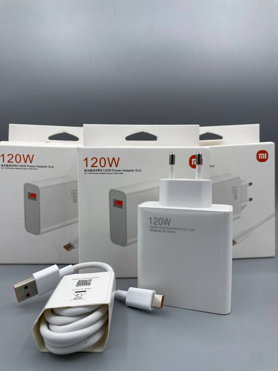 شارژر 120W برند شیائومی با کابل با کیفیت