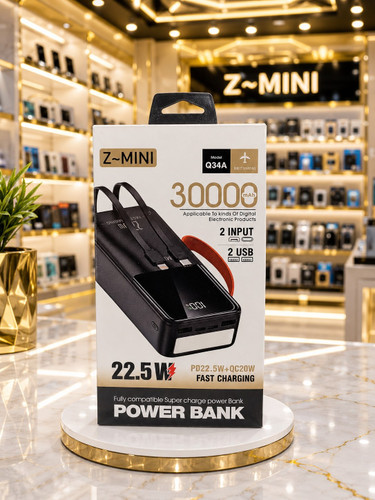 پاوربانک Z~MINI Q33A مدل 30000 mAh اورجینال